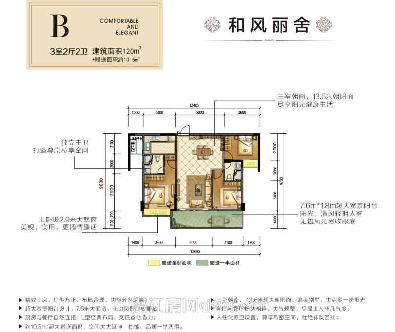 中伦·御珑国际B户型户型图