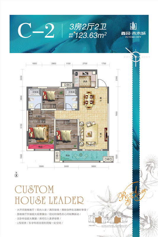 鑫园·未来城C-2户型户型图